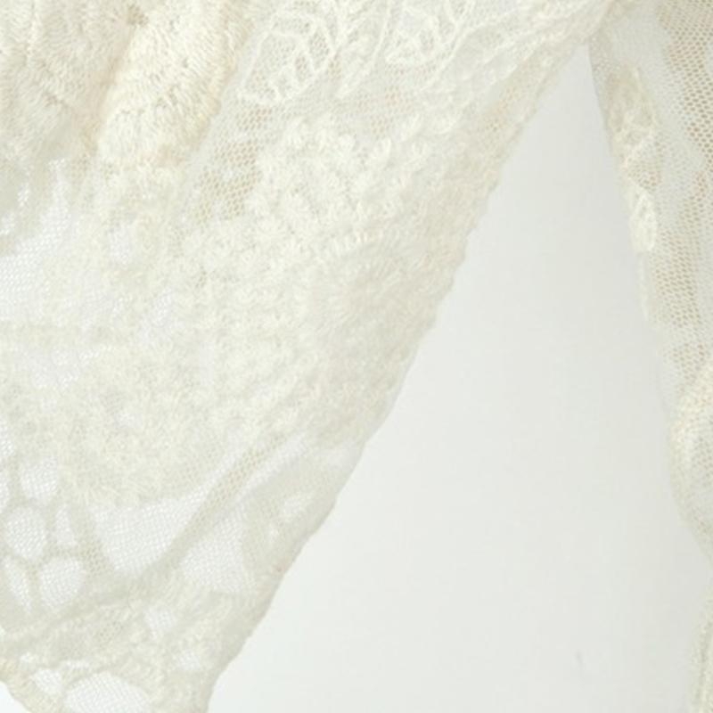 Kimono Sheer Floral - Cárdigan tipo kimono con frente abierto