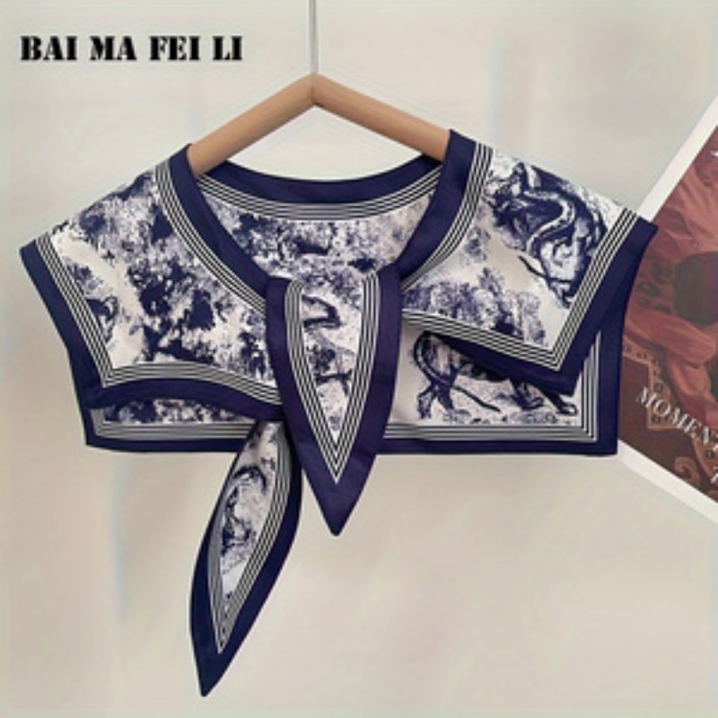 Blouse Off Shoulder - Pañuelo de Seda Versátil para Mujer,