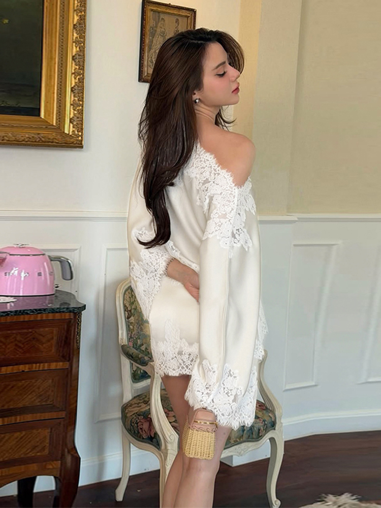 Elegante Conjunto de Falda y C - Blouse Off Shoulder reseña y precio