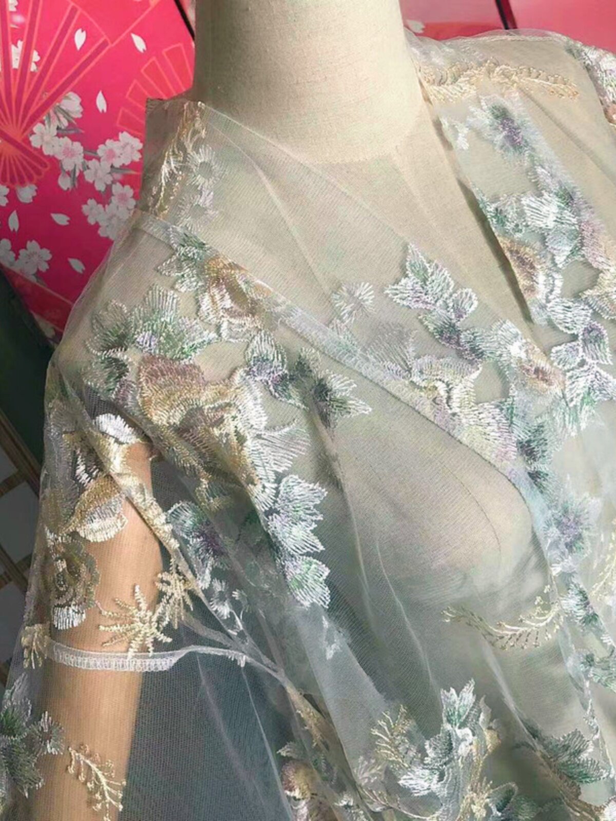 Kimono de estilo japonés con b - Kimono Sheer Floral reseña y precio