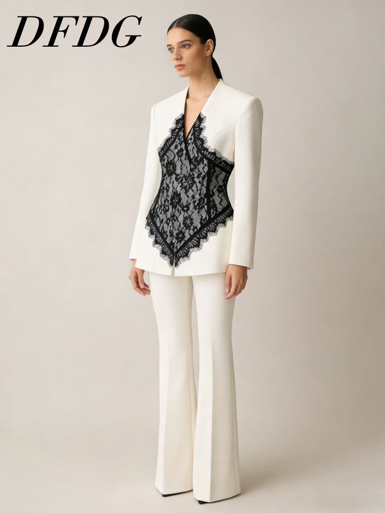 Conjunto de Blazer y Pantalone - Linen Pant Wide reseña y precio