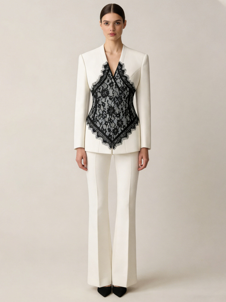 Conjunto de Blazer y Pantalone - Linen Pant Wide reseña y precio
