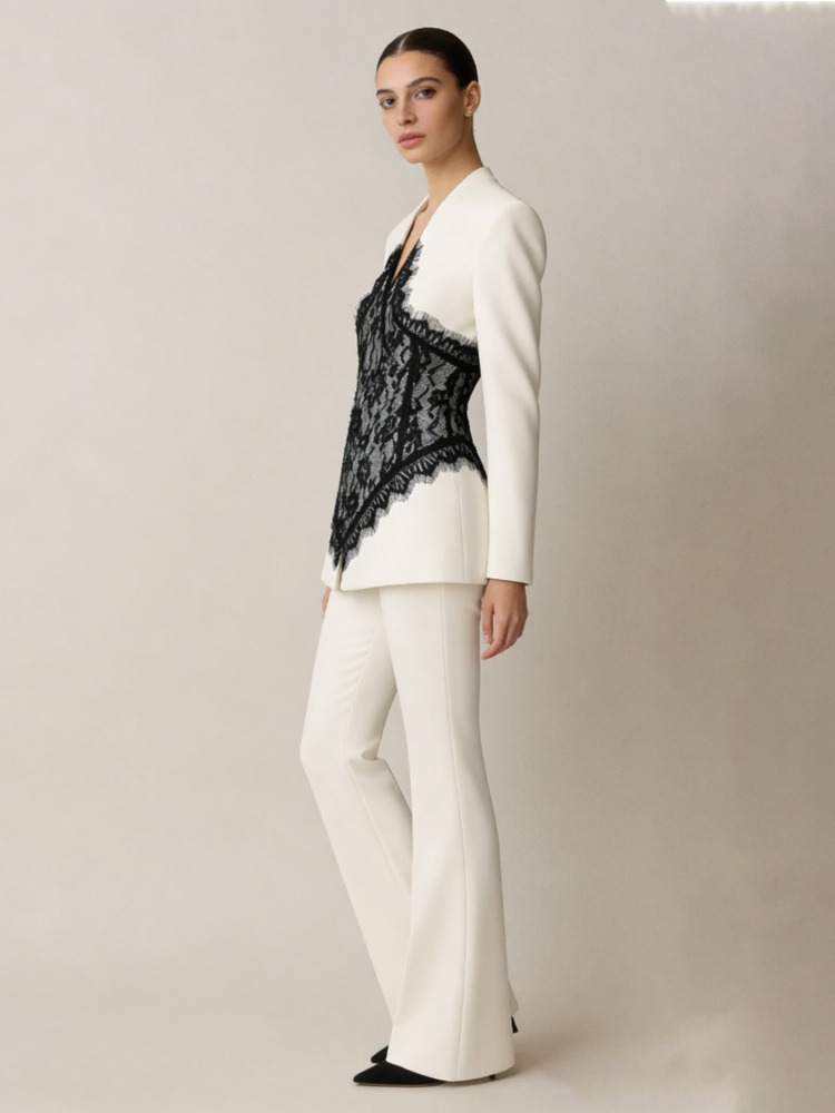 Conjunto de Blazer y Pantalone - Linen Pant Wide reseña y precio
